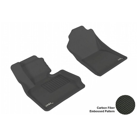 3D Maxpider BMW X3 F25 2011-2014 KAGU BLACK R1 Floor Mat L1BM03211509